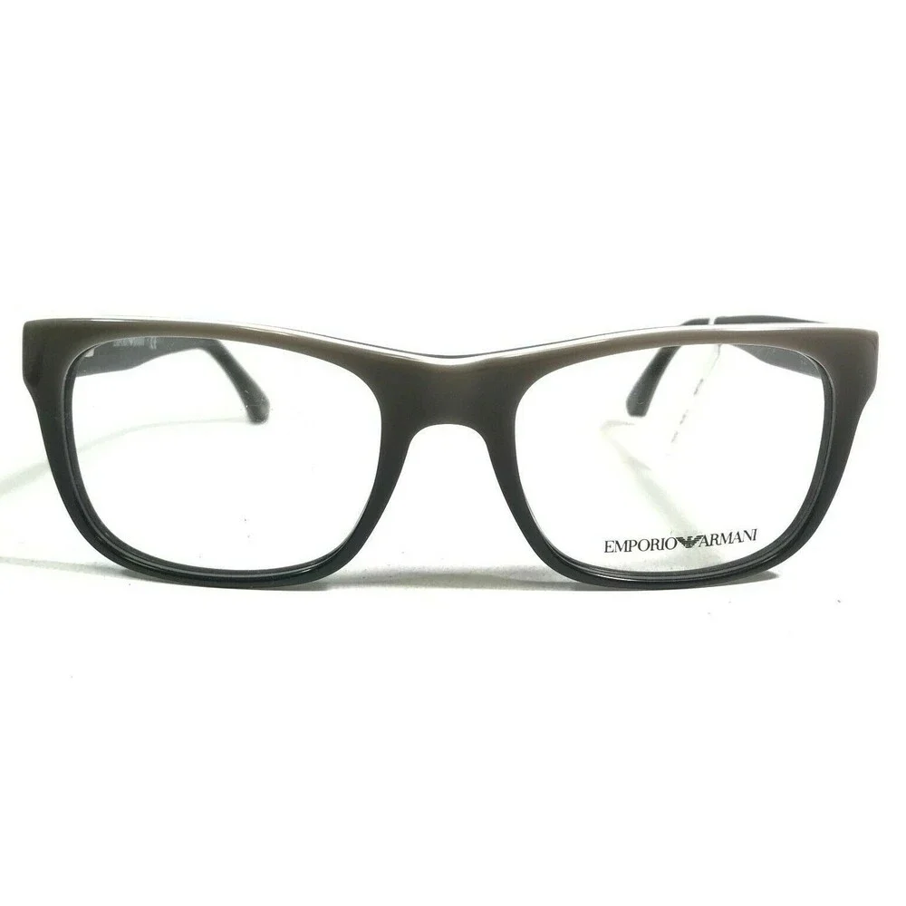 Emporio Armani Eyeglasses Frames EA3056 5346 Black Grey Square 52-19-140